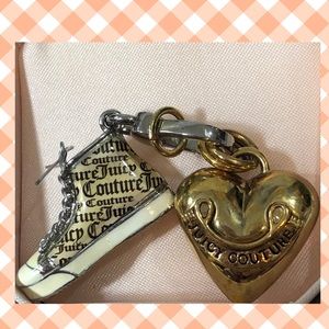 Juicy Couture High Top Sneaker Heart Charm IOB